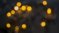 Blurry bokeh light on dark background. Abstract urban night light bokeh. Royalty Free Stock Photo