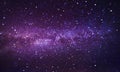 Blurry bokeh of milky way with bright stars on blue sky at night. Natural universe space landscape background. It is the galaxy Royalty Free Stock Photo