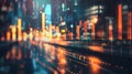 Blurry Cityscape With Buildings in Background Royalty Free Stock Photo