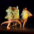 Blurry dancers