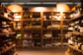 Blurry drink store Royalty Free Stock Photo