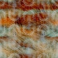 Blurry grunge washed out tie dye texture background. Wavy irregular motion wave seamless pattern. Grunge distorted ink Royalty Free Stock Photo