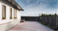 Blurry image of the courtyard of a private house Royalty Free Stock Photo
