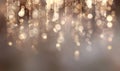 A blurry image of a gold and silver background with a bunch of small circles Royalty Free Stock Photo