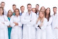 Blurry image of a successful group of medical professionals Royalty Free Stock Photo