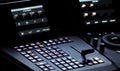 Blurry images of telecine controller machine Royalty Free Stock Photo