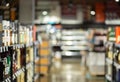 Blurry liquor store Royalty Free Stock Photo