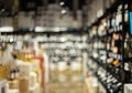 Blurry liquor store Royalty Free Stock Photo