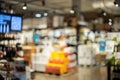 Blurry liquor store Royalty Free Stock Photo