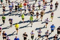 blurry motion group runners running