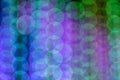 Blurry multicolored garland with glowing lights. Christmas, new year, birthday and wedding concept Royalty Free Stock Photo