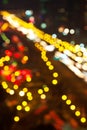 Blurry night traffic lights of the big city Royalty Free Stock Photo