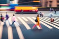Blurry People City Traffic Generative AI