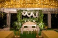 Beautiful rustic wedding setup