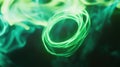 A blurry photo of a green ring Royalty Free Stock Photo
