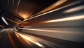 a blurry photo of a tunnel with lights coming from it Royalty Free Stock Photo