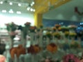 Blurry picture of flower bouquets