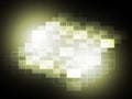 Blurry Pixel Light Spot Shows Modern Art Or Creativity