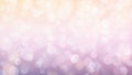 Blurry purple beige glittering bokeh background, sparkling lights, pink yellow beige color gradient, wide banner size