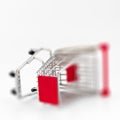 Blurry shopping cart