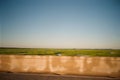 Blurry shot out of a moving car window Royalty Free Stock Photo