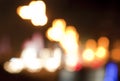 Blurry street lights