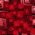 Blurry texture of red squares light abstraction for a background.