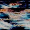 Blurry watercolor glitch artistic stripe texture background. Irregular bleeding tie dye seamless pattern. Ombre