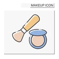 Blush color icon
