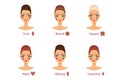 Blush for every woman face shape Royalty Free Stock Photo