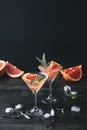 Blush grapefruit and sage gimlet