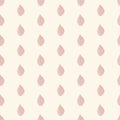 Blush raindrop polka watercolor ivory background design
