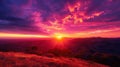 Blushing pinks warm oranges and deep purples come together in a breathtaking gradient sunset display
