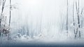 Blustery Bamboo: An Expansive Grove Covered in Ice AI Generated