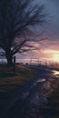 Blustery Scenery: A Photorealistic Rural Life Scene With Richly Colored Skies