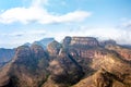 Blyde River Canyon and The Three Rondavels Three Sisters in Mpumalanga, South Africa Royalty Free Stock Photo