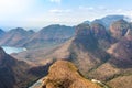 Blyde River Canyon and The Three Rondavels Three Sisters in Mpumalanga, South Africa Royalty Free Stock Photo