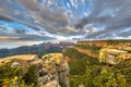 Blyde river canyon Three rondavels view Royalty Free Stock Photo