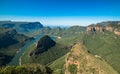 Blyde River Canyon from the Three Rondavels viewpoint, Mpumalanga, South Africa Royalty Free Stock Photo