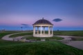 A Blyth bandstand near South Beach before the sunset occasionally used by music groups or choirs.
