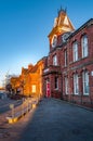 Blyth Library, register office and customer information center situated in the former Mechanics` Institute historic building on Br