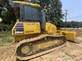 heavy machinery earth mover road construction bulldozer side