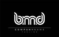 BMD Creative Unique Modern Letter Logo Design Royalty Free Stock Photo
