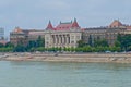BME K building along river Danube in Budapest Royalty Free Stock Photo