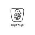 BMI / Body Mass Index Icon - image portraying weight balance