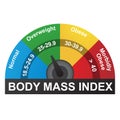 BMI or Body Mass Index Infographic Chart Royalty Free Stock Photo