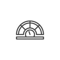 Bmi Index Scale line icon