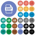 BMP file format round flat multi colored icons