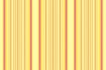 Bmprovement vertical fabric seamless, contrast textile stripe background. Thic pattern lines vector texture in yellow and orange Royalty Free Stock Photo