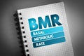 BMR - Basal Metabolic Rate acronym Royalty Free Stock Photo